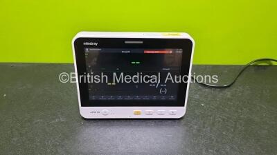 Mindray ePM 10 Patient Monitor *Mfd 2021* (Powers Up) with ECG, SPO2, NIBP, T1 and T2 Options *SN AC70C017673*