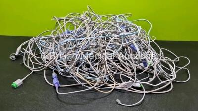 Job Lot of Various Patient Monitoring Cables