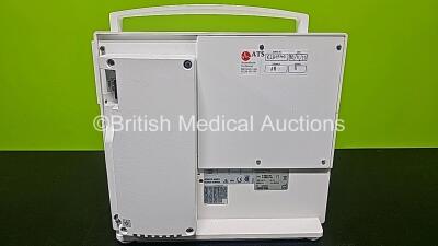 GE Datex Ohmeda F-CM1-04 Anaesthesia Monitor (Powers Up) with 1 x E-PRESTN-00 Module with ECG, SpO2, NIBP, T1, T2, P1 and P2 Options and 1 x GE Type E-CAi0-00 with D-Fend Water Trap *SN 6270680 / 6280358 / 6280540* - 6