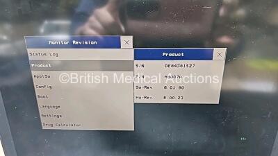 4 x Philips IntelliVue MP70 Patient Monitors (All Power Up, 1 x Missing Badge, 1 x Missing Case and All Cracked/Damaged Cases - See Photos) *SN DE84381536 / DE84381527 / DE61743062 / DE52034763* - 4