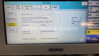 2 x Aeonmed VG70 Ventilators Running Hours - Less Than 1 Hour with Stands and Accessories in Original Packaging *See Photos* (In Excellent Condition - Like New) *Stock Photo Used* - 5