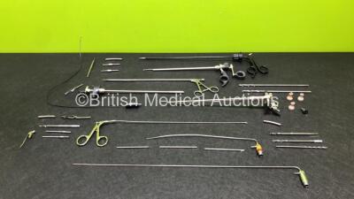 Job lot of Various Surgical Instruments Including Olympus A20972A, Various Karl Storz Instruments and Drill Bits