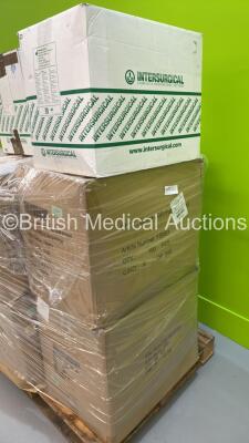 Pallet of Consumables Including Easiair Full Soft Hoods, Covidien Sutures and Universal Bile Bags (Out of Date) - 2