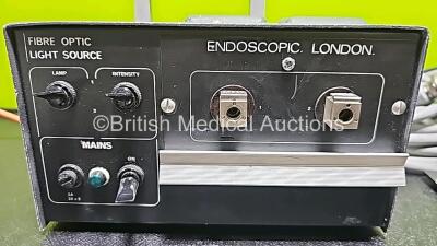 Mixed Lot Including 1 x Endoscopic London Fibre Optic Light Sources (Powers Up), 1 x Covidien ValleyLab Monopolar Footswitch Ref 6008, 1 x B & D Electromedical Nippy Clearway Cough Assistor with 2 x Clearway Hand Controllers (Powers Up) , 1 x Masimo SET - 4