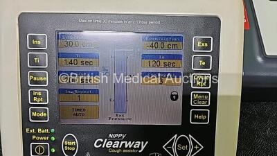 Mixed Lot Including 1 x Endoscopic London Fibre Optic Light Sources (Powers Up), 1 x Covidien ValleyLab Monopolar Footswitch Ref 6008, 1 x B & D Electromedical Nippy Clearway Cough Assistor with 2 x Clearway Hand Controllers (Powers Up) , 1 x Masimo SET - 6