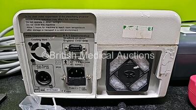 Mixed Lot Including 1 x Endoscopic London Fibre Optic Light Sources (Powers Up), 1 x Covidien ValleyLab Monopolar Footswitch Ref 6008, 1 x B & D Electromedical Nippy Clearway Cough Assistor with 2 x Clearway Hand Controllers (Powers Up) , 1 x Masimo SET - 11