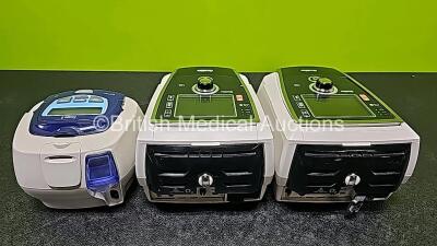 Job Lot Including 2 x Resmed Stellar 100 CPAP Units (1 x Powers Up and 1 x Draws Power) and 1 x ResMed Escape II S8 EPR Unit (Powers Up) *SN 20881191516 / 20142317355 / 20142317345* - 7