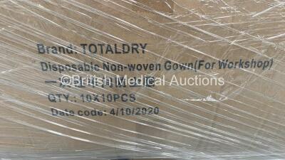 Pallet of Approx 2000 TotalDry Disposable Non-Woven Gowns (Out of Date) - 4