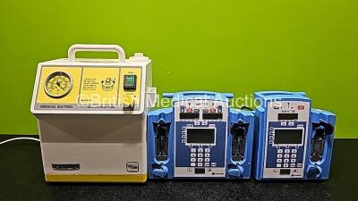 Mixed Lot Including 1 x Sam 12 High Vacuum-High Flow Unit (Powers Up) and 2 x CareFusion Alaris SE Infusion Pumps (Both Power Up with Instrument Malfunction Error)