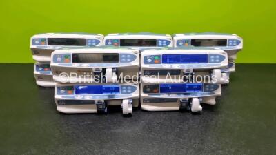 Job Lot Including 7 x Carefusion Alaris GH Syringe Pumps and 3 x 8 x Carefusion Alaris Guardrails Plus GH Syringe Pumps (All Power Up) *SN 800234072 / 270005517 / 27004661 / 800227685 / 800212690 / 800234094 / 800220789 / 27005233 / 800208317 / 800227736*