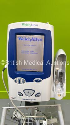 3 x Welch Allyn SPOT Vital Signs LXi Monitors on Stands (All Power Up - 2 x Loose Screens - See Pictures) - 2