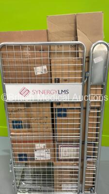 Cage of Mixed Consumables Including Synthes Plates / Screws, Arthrex Gemini SR8 Cannula Systems and Ortho Solutions K-Wire Double Trocars (Cage Not Included - Out of Date) - 2