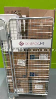 Cage of Mixed Consumables Including Synthes Plates / Screws, Arthrex Gemini SR8 Cannula Systems and Ortho Solutions K-Wire Double Trocars (Cage Not Included - Out of Date) - 3