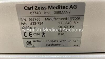 Zeiss IOL Master Part No 1322-734 Software Version 4.06.0504 on Table (Powers Up) *S/N 953766* **Mfd 11/2006** ***IR545*** - 7