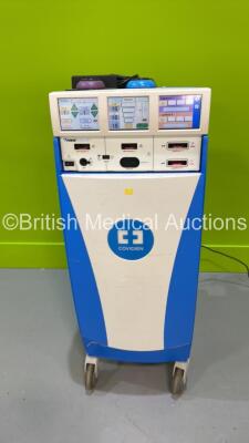 Covidien Force Triad Electrosurgical / Diathermy Unit on Stand Software Version 4.00 with 2 x Footswitches (Powers Up) *S/N T8G7686E* **Mfd 2008-07** (W)