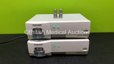 2 x Philips IntelliVue G5 M1019A Gas Modules with Water Traps (Both Power Up)