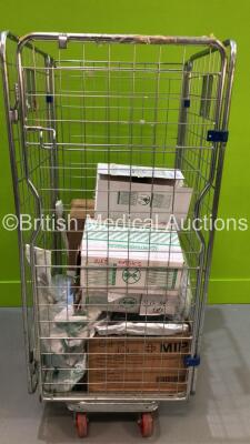 Cage of Mixed Consumables Including Face Masks, Catheters and Airways (Cage Not Included - Out of Date)