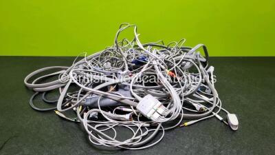 Job Lot of Various Patient Monitoring Cables