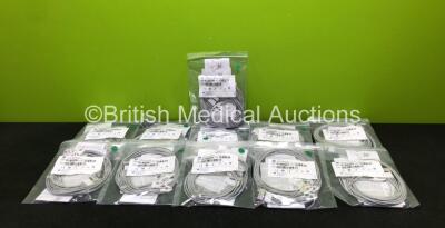 11 x GE Ref 2106393-002 5 Lead ECG Leadwire Sets