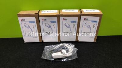 4 x Masimo LNCS TC-I SpO2 Cables *Like New in Box*