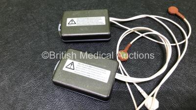 2 x Sorin Group Spiderflash AFib ECG Recording Monitors with ECG Cables (1 x Slight Damage to Casing - See Photos) - 4