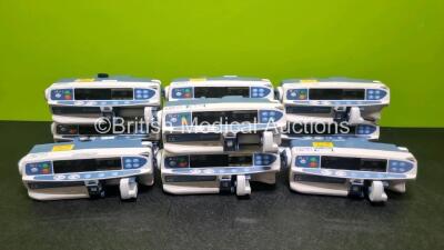 10 x Carefusion Alaris Plus CC Syringe Pumps (All Power Up) *SN 1350501842 / 135051853 / 135051848 / 135051846 / 135051836 / 135051843 / 135051790 / 135053897 / 135051857 / 135051796*