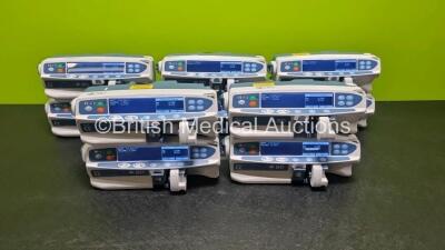 10 x BD Alaris Guardrails Plus CC Syringe Pumps (All Power Up) *SN 372029640 / 372047818 / 370038966 / 372027646 / 372047833 / 372027643 / 372027636 / 372024604 / 3720235020 / 372027645*