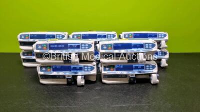 10 x BD Alaris Guardrails Plus CC Syringe Pumps (All Power Up) *SN 372027641 / 372051619 / 372035011 / 372029713 / 372027633 / 372029711 / 372035019 / 372035018 / 372027635 / 372029709*