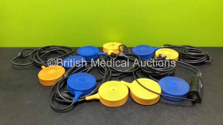 5 x Electrosurgical / Diathermy Footswitches with 1 x Erbe Adapter (1 x Cut Cable - See Photos)