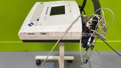 Seca CT8000P ECG Machine on Stand with 10 Lead ECG Leads (Powers Up with Display Fault) *S/N 21873* - 4