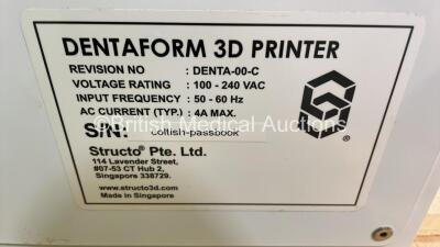 Structo DentaForm Orthodontic 3D Printer with Monitor and Keyboard (Powers Up) *coltish-passbook* - 4