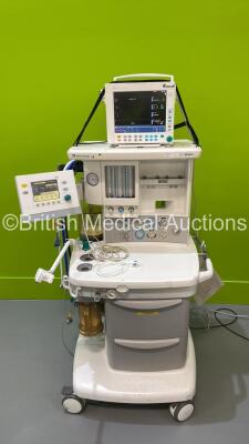 Datex-Ohmeda S/5 Aespire Anaesthesia Machine with Datex-Ohmeda 7100 Ventilator Software Version 1.4, Datex-Ohmeda Anesthesia Monitor with E-CAiO Gas Module and E-PRESTN Module, Bellows, Absorber and Hoses (Powers Up) *S/N AMXL00846*