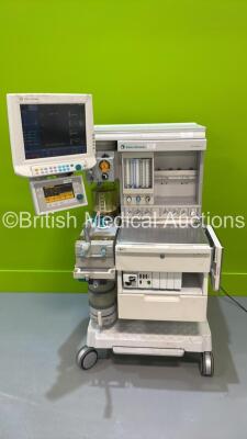 Datex-Ohmeda Aestiva/5 Anaesthesia Machine with Datex-Ohmeda 7900 SmartVent Software Version 4.8 PSVPro, Datex-Ohmeda Monitor (Missing Power Button) with Module Rack Including E-CAiVO Gas Module with Spirometry and E-PRESTN Module, Bellows, Absorber and H