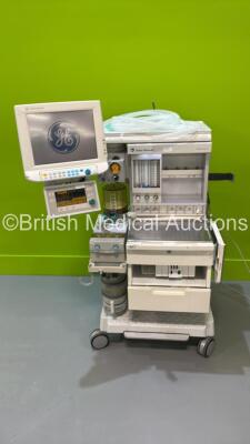 Datex-Ohmeda Aestiva/5 Anaesthesia Machine with Datex-Ohmeda 7900 SmartVent Software Version 4.8 PSVPro, Datex-Ohmeda Monitor with Module Rack Including E-PRESTN Module, Bellows, Absorber and Hoses (Powers Up) *S/N AMRL00929*