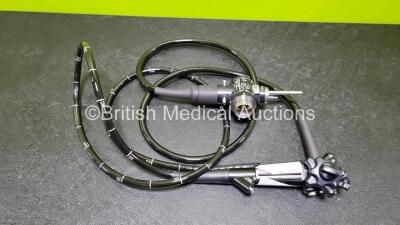 Olympus CF-240L Video Colonoscope - Engineers Report : Optical System - No Fault Found , Angulation - Not Reaching Specification - To Be Adjusted , Insertion Tube - No Fault Found, Light Transmission - No Fault Found, Channels - No Fault Found Leak Check - 2