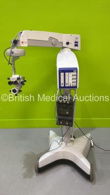 Zeiss OPMI Visu 200 Surgical Microscope with Binoculars, 2 x 12,5x Eyepieces, f=175 Lens and Footswitch on S8 Stand (Powers Up with No Light)