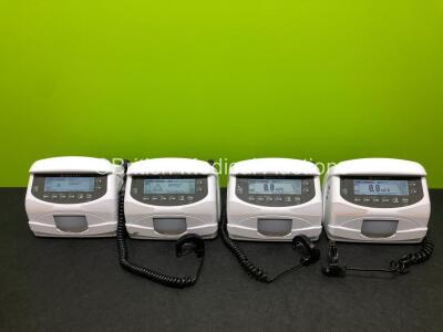 4 x Codan Argus AG 718 V Infusion Pumps (All Power Up, 2 x with Alarm) *SN 10023133 / 10023135 / 10023154 / 10023137*