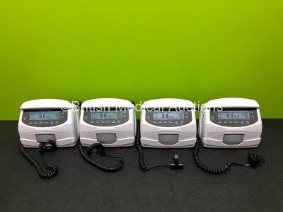 4 x Codan Argus AG 718 V Infusion Pumps (All Power Up) *SN 10023144 / 10023138 / 10023143 / 10023149*