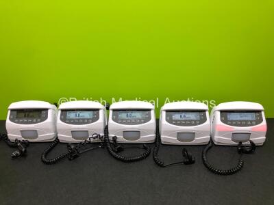 5 x Codan Argus AG 718 V Infusion Pumps (All Power Up) *SN 10023134 / 10023147 / 10023151 / 10023145 / 10023131*