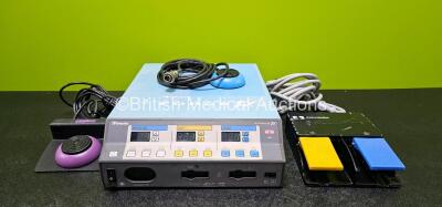 Valleylab Force FX-8C Electrosurgical / Diathermy Unit (Powers Up) with 1 x Covidien Valleylab Bipolar Dome Footswitch *Mfd 2020*, 1 x Covidien Monopolar Footswitch Ref E6008B *Mfd 2019* and 1 x Valleylab Ref LS0300 Footswitch *Mfd 2010* *SN 14000A*