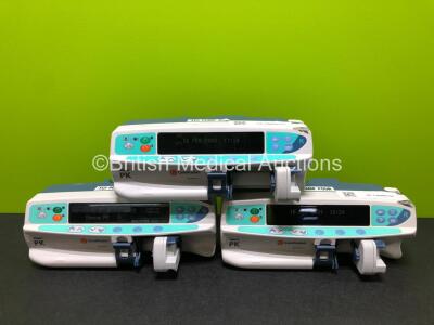 3 x CareFusion Alaris PK Syringe Pumps (All Power Up) *SN 135325709 / 800508382 / 135325631*