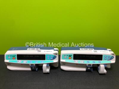 2 x CareFusion Alaris PK Syringe Pumps (Both Power Up) *SN 135325688 / 800512526*