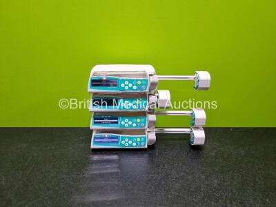 4 x B.Braun Perfusor Space Syringe Pumps (All Power Up 1 x with Blank Screen) *ri*