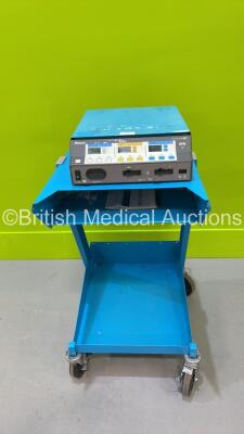 Valleylab Force FX-8CS Electrosurgical / Diathermy Unit - Damaged on Covidien Trolley (Draws Power - Spares / Repairs) *SF8D01796A*