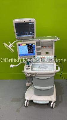 Datex-Ohmeda Avance CS2 Anaesthesia Machine Software Version 10.01 with GE Carescape B650 Monitor, Bellows and Hoses (Powers Up) *S/N APKU02279*