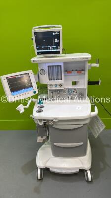 Datex-Ohmeda Aespire View Anaesthesia Machine Software Version 7 with GE Carescape B450 Patient Monitor (Missing Light Cover) GE E-sCAi0 Gas Module, Bellows and Hoses (Powers Up) *S/N APHU01166*