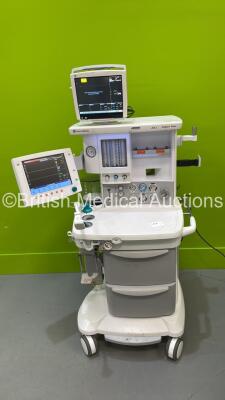 Datex-Ohmeda Aespire View Anaesthesia Machine Software Version 7 with GE Carescape B450 Patient Monitor GE E-sCAi0 Gas Module, Bellows and Hoses (Powers Up) *S/N APHU01164*