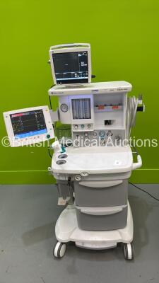 Datex-Ohmeda Aespire View Anaesthesia Machine Software Version 7 with GE Carescape B450 Patient Monitor GE E-sCAi0 Gas Module, Bellows and Hoses (Powers Up) *S/N APHU01163*