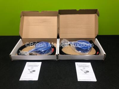 2 x Single Blue Foot Pedals for ConMed Valleylab Diathermy Machines REF MP1114-03-AMP-001-2 (Like New in Boxes)