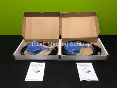 2 x Single Blue Foot Pedals for ConMed Valleylab Diathermy Machines REF MP1114-03-AMP-001-2 (Like New in Boxes)